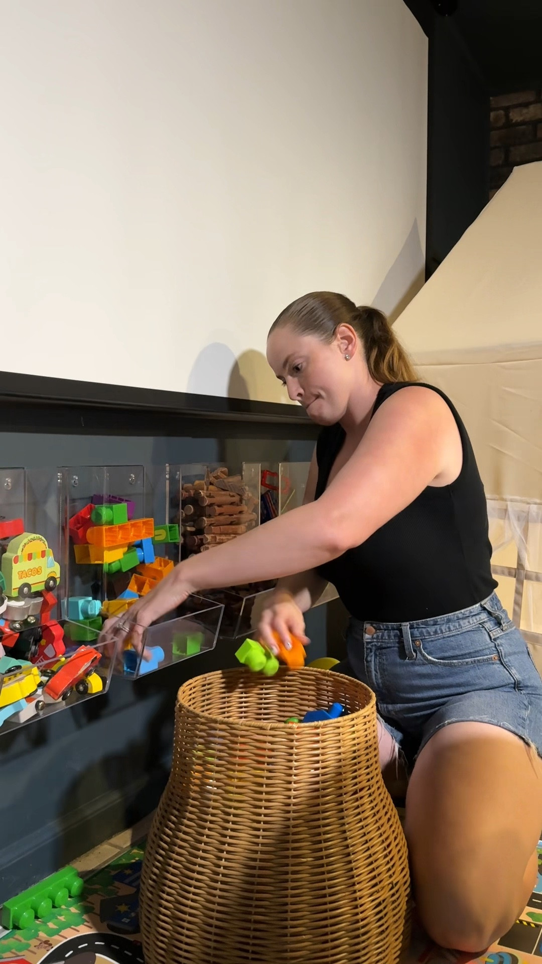 Clear toy storage bins for your wall

#LTKFamily #LTKHome #LTKKids