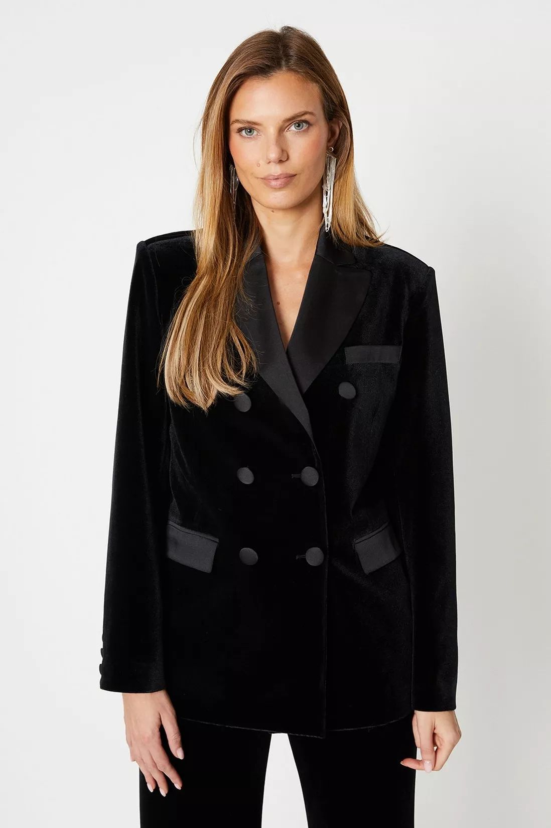 Jackets & Coats | Premium Velvet Double Breasted Blazer | Coast | Coast UK & IE