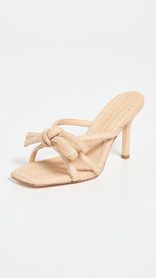 Raffia Bow Heeled Sandals | Shopbop