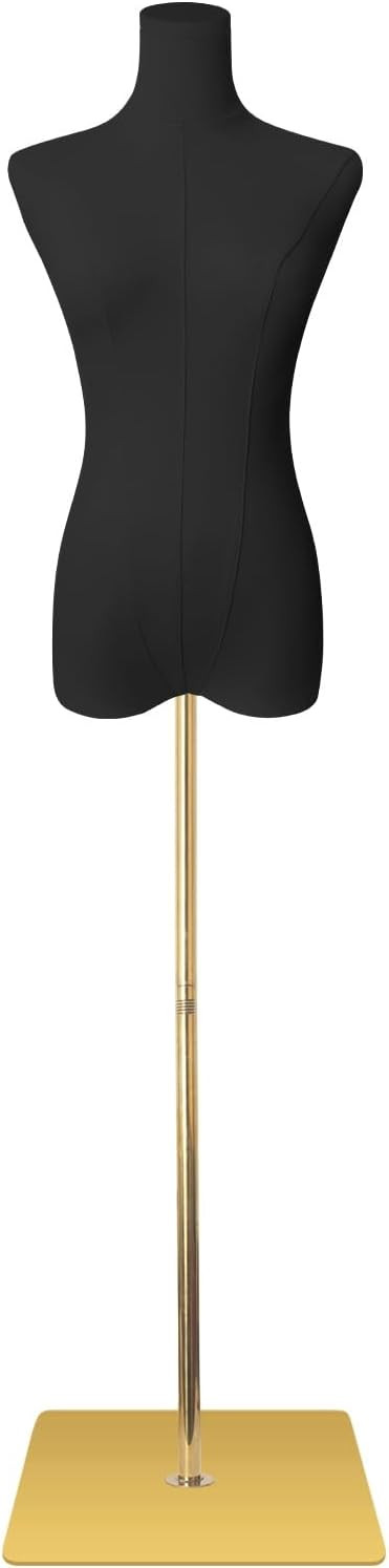 SHAREWIN Female Mannequin Torso Women Dress Forms for Sewing Manicanequin Body High Stability Gol... | Amazon (US)