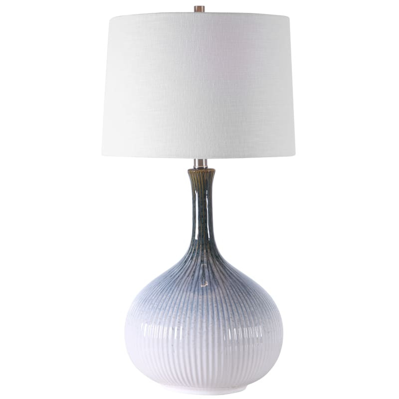 Uttermost 28347-1 Eichler 28" Tall Vase Table Lamp Indigo Blue Lamps Table Lamps | Build.com, Inc.
