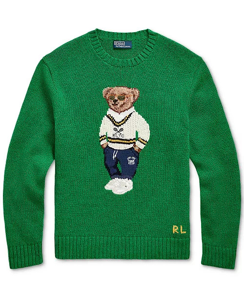 Men's Polo Bear Sweater | Macy's