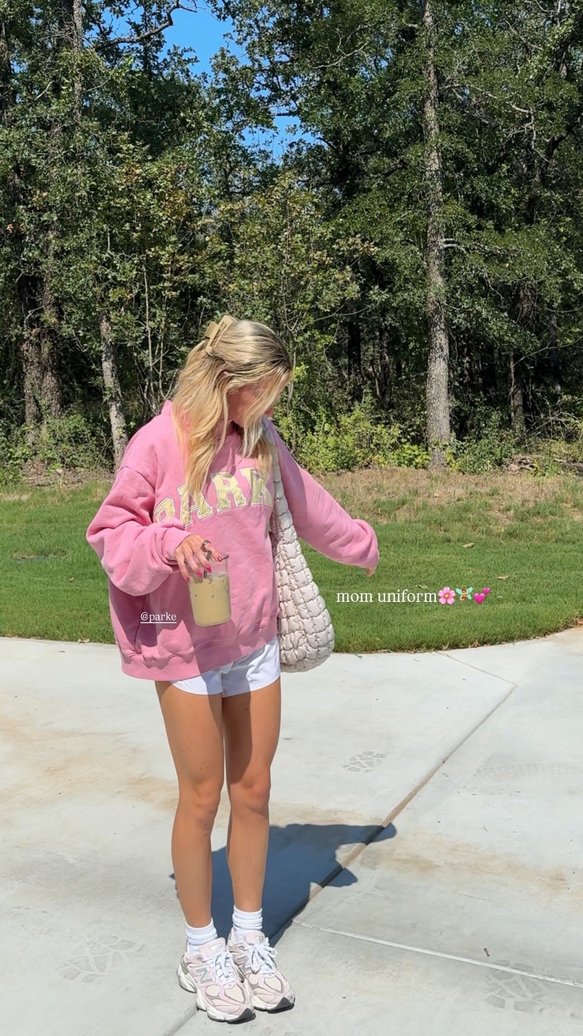 Wearing l/xl in sweatshirt & XS in shorts

#LTKStyleTip #LTKShoeCrush