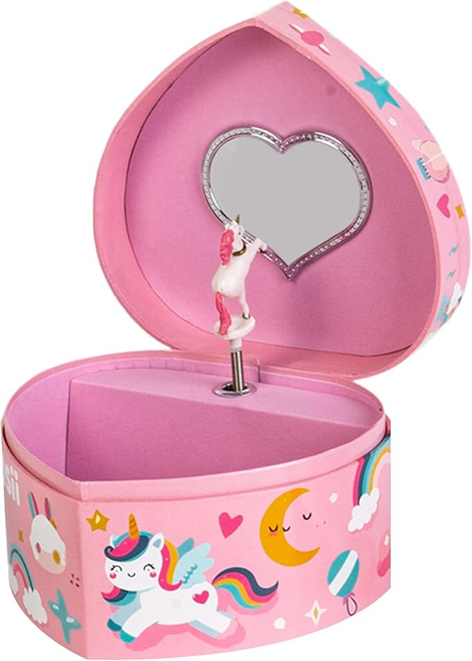 Unicorn Musical Jewelry Box for Girls | Heart Shaped Toddler Music Box Toys | You Are My Sunshine... | Amazon (US)