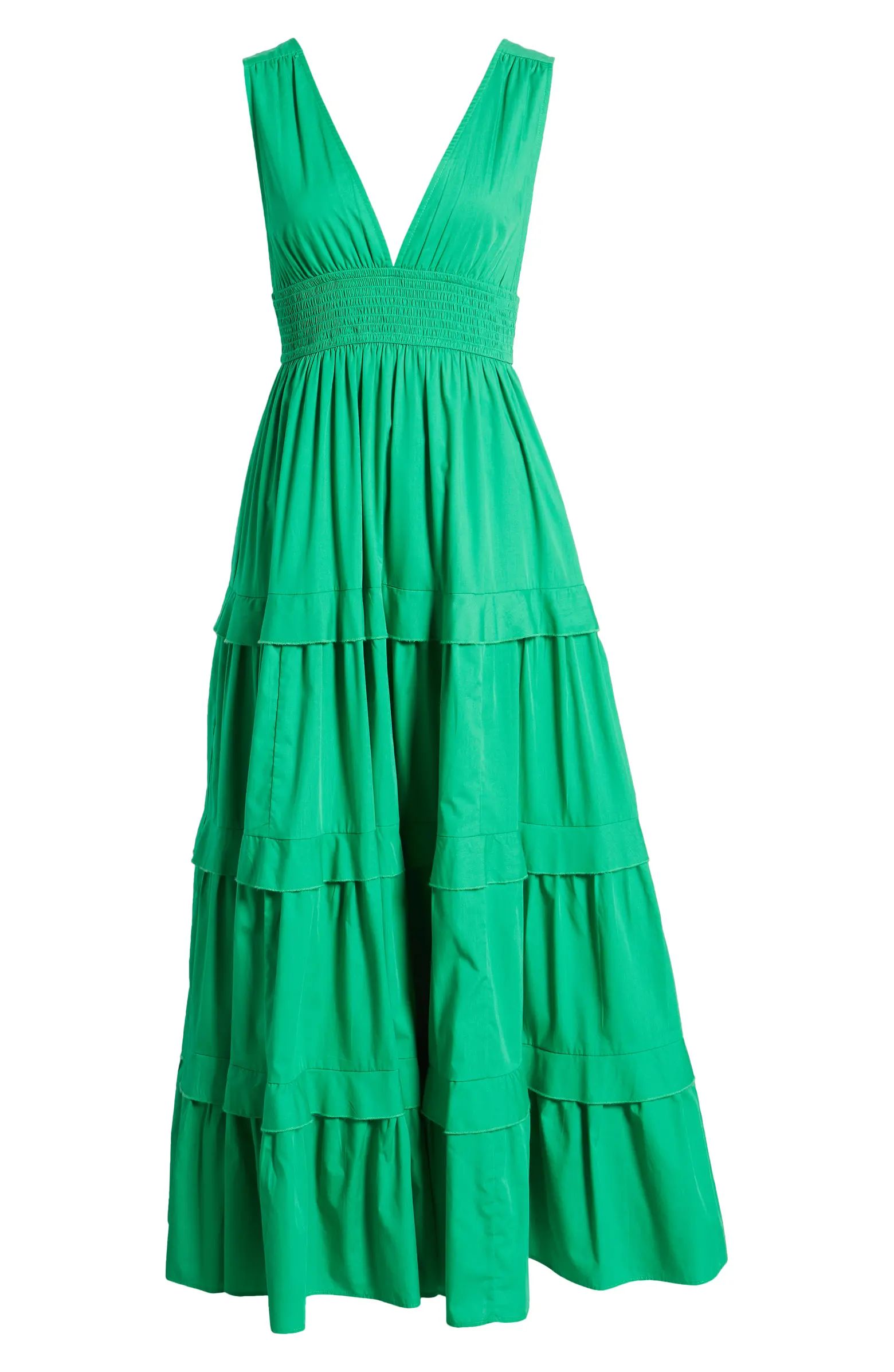 V-Neck Tiered Maxi Dress | Nordstrom