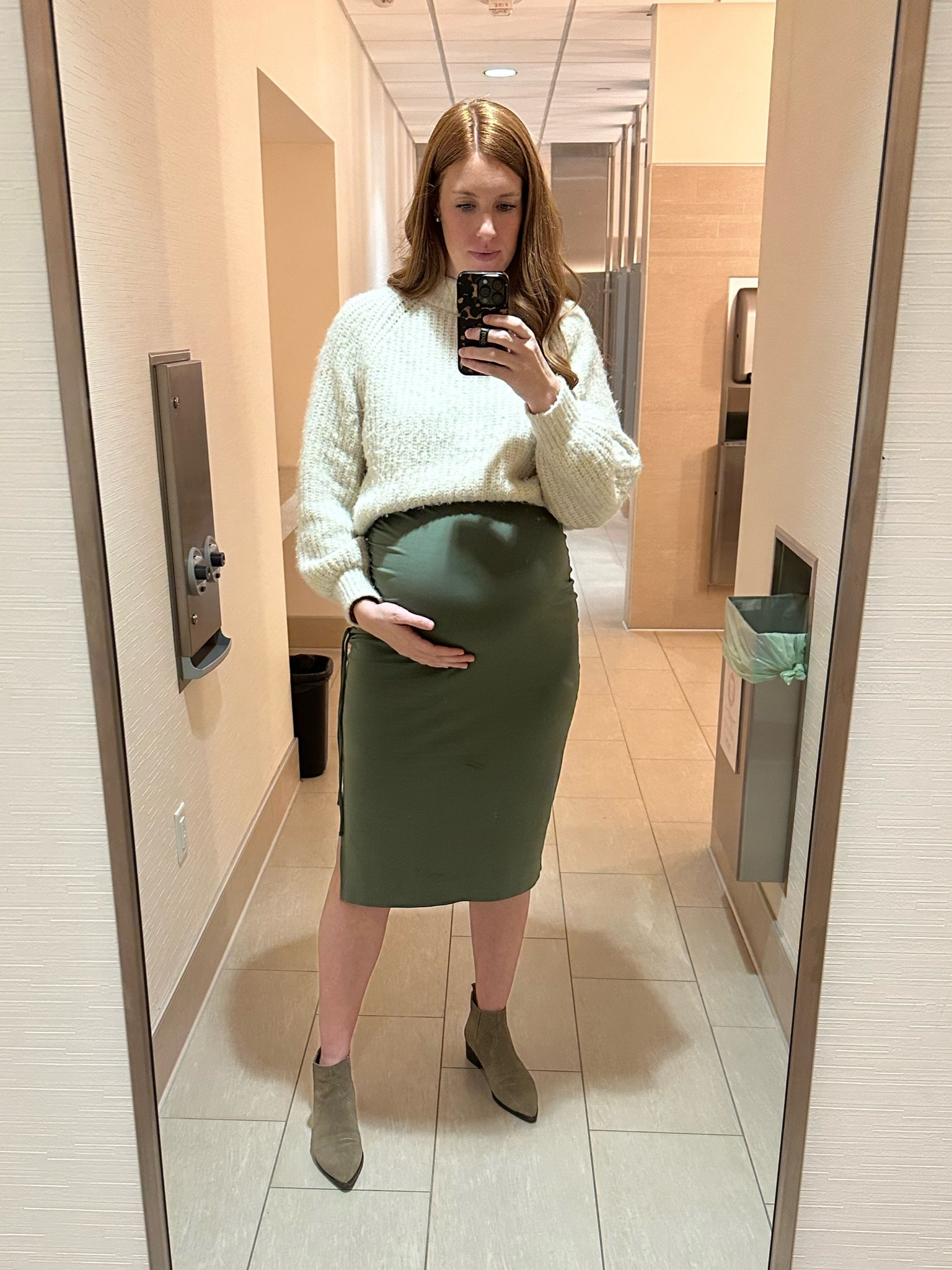 Bump friendly workwear without needing to buy maternity! Love pairing a fitted dress with a sweater for an easy look at the office 

Sweater is sold out but linked similar!

#LTKworkwear #LTKbump #LTKstyletip