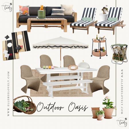 Creating an Outdoor Oasis! A porch, patio and yard meant for lingering, gathering, dining, playing and LIVING!
.
.
.
[porch decor, patio furniture, outdoor furniture, outdoor spaces, outdoor living, corn hole, outdoor decor]

#LTKfamily #LTKSeasonal #LTKhome