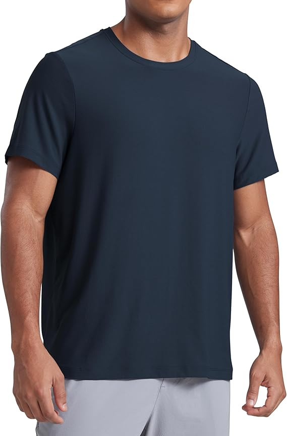 CRZ YOGA Cloudweight Crewneck Shirts for Men - Comfy Lightweight Workout Casual Athletic Short Sl... | Amazon (US)