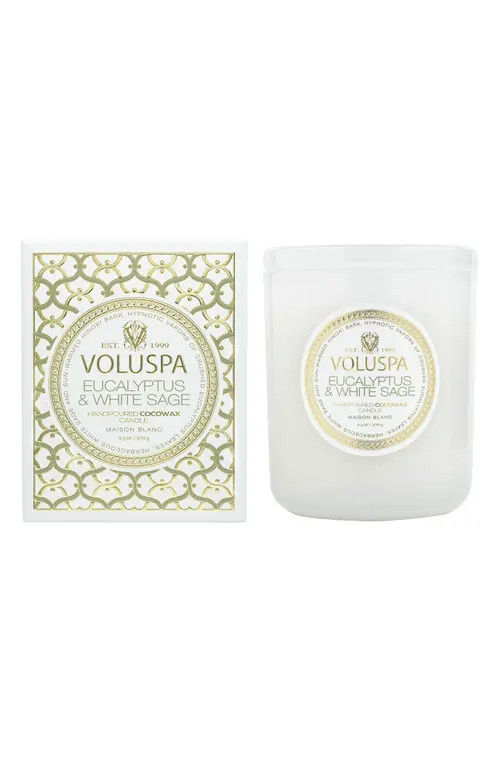 Voluspa Eucalyptus & White Sage Boxed Classic Candle at Nordstrom | Nordstrom