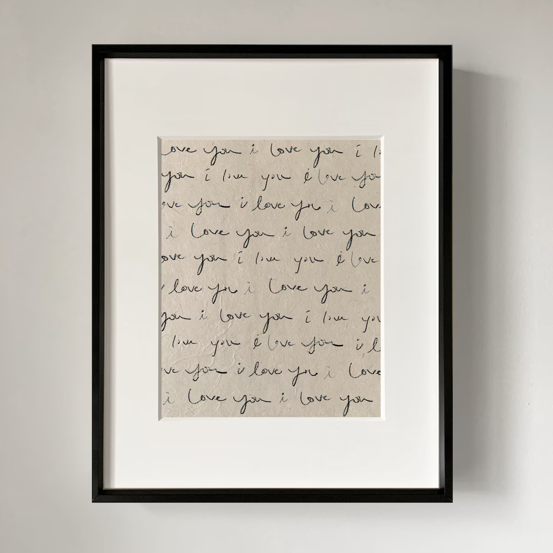 LOVE YOU Art Print, Wall Art, Home Decor, Nursery Art, Family - Etsy | Etsy (US)