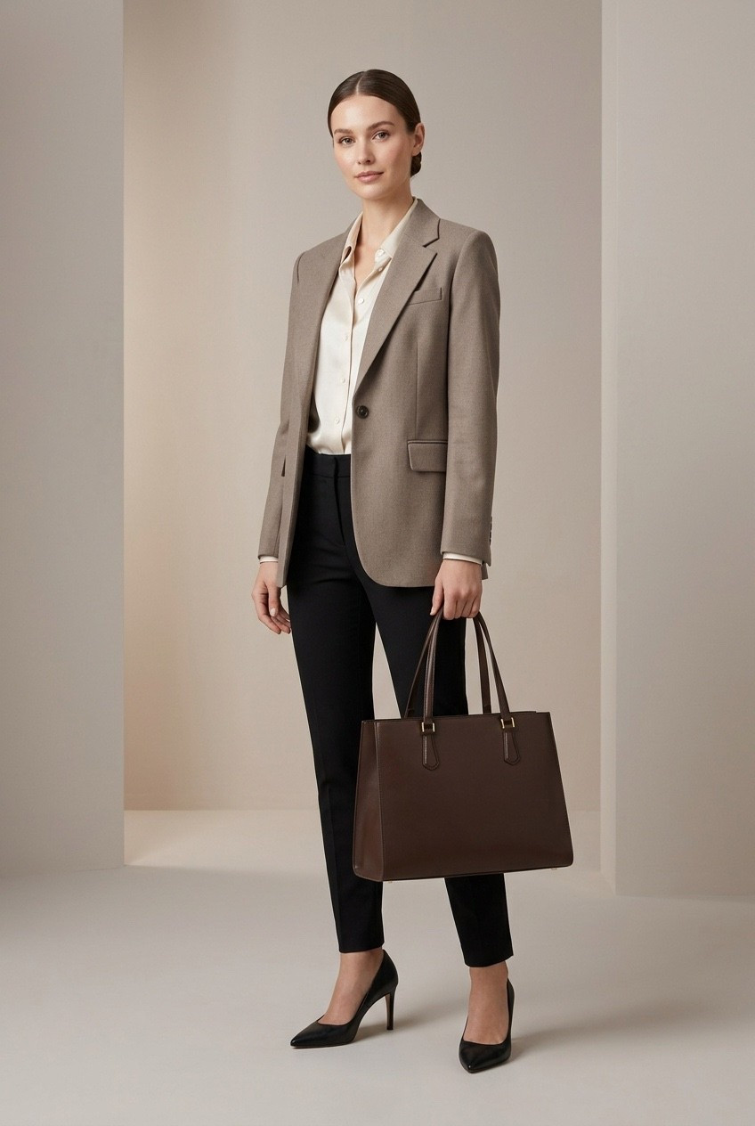 Quiet Luxury Work Bags: The right work bag does more than carry your essentials—it sharpens the entire look. Structured silhouettes, clean lines, rich neutrals, and practical interiors make a bag feel polished without trying too hard. Think laptop-friendly totes, top-handle bags, and refined shoulder styles that balance function with authority. 

Shop my picks for work bags that feel elevated, useful, and quietly powerful.