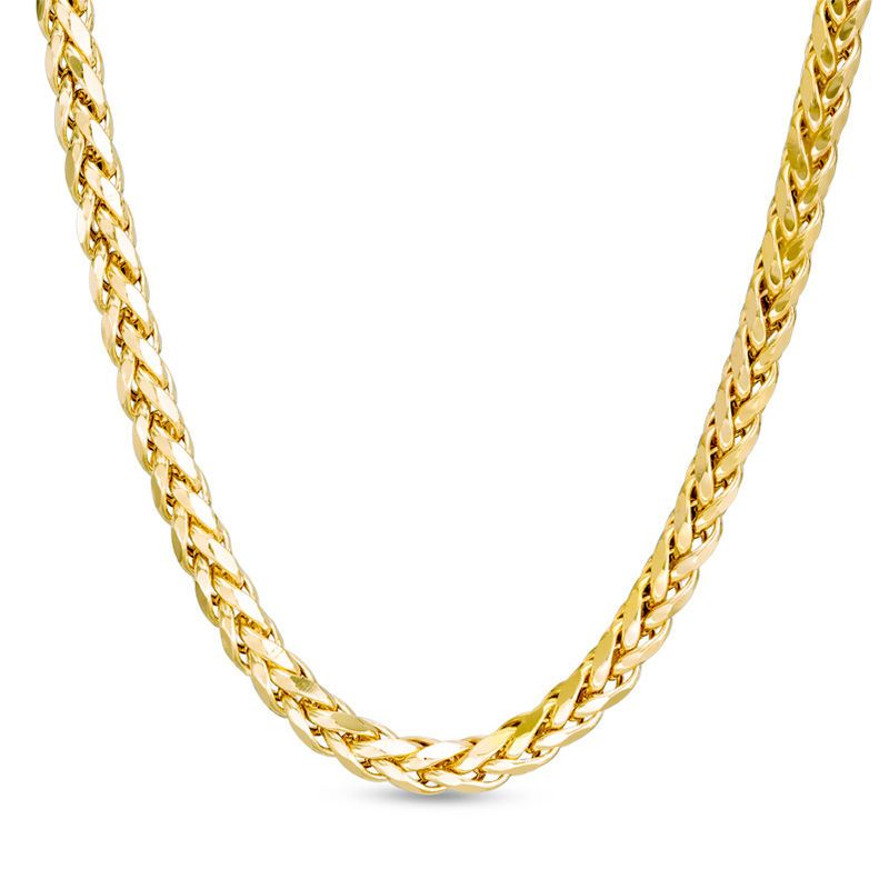 Men's 4.1mm Franco Snake Chain Necklace in 10K Gold - 22" | Zales