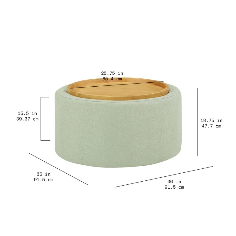 Beautiful Drew Stowaway Coffee Table with Storage by Drew Barrymore, Sage - Walmart.com | Walmart (US)