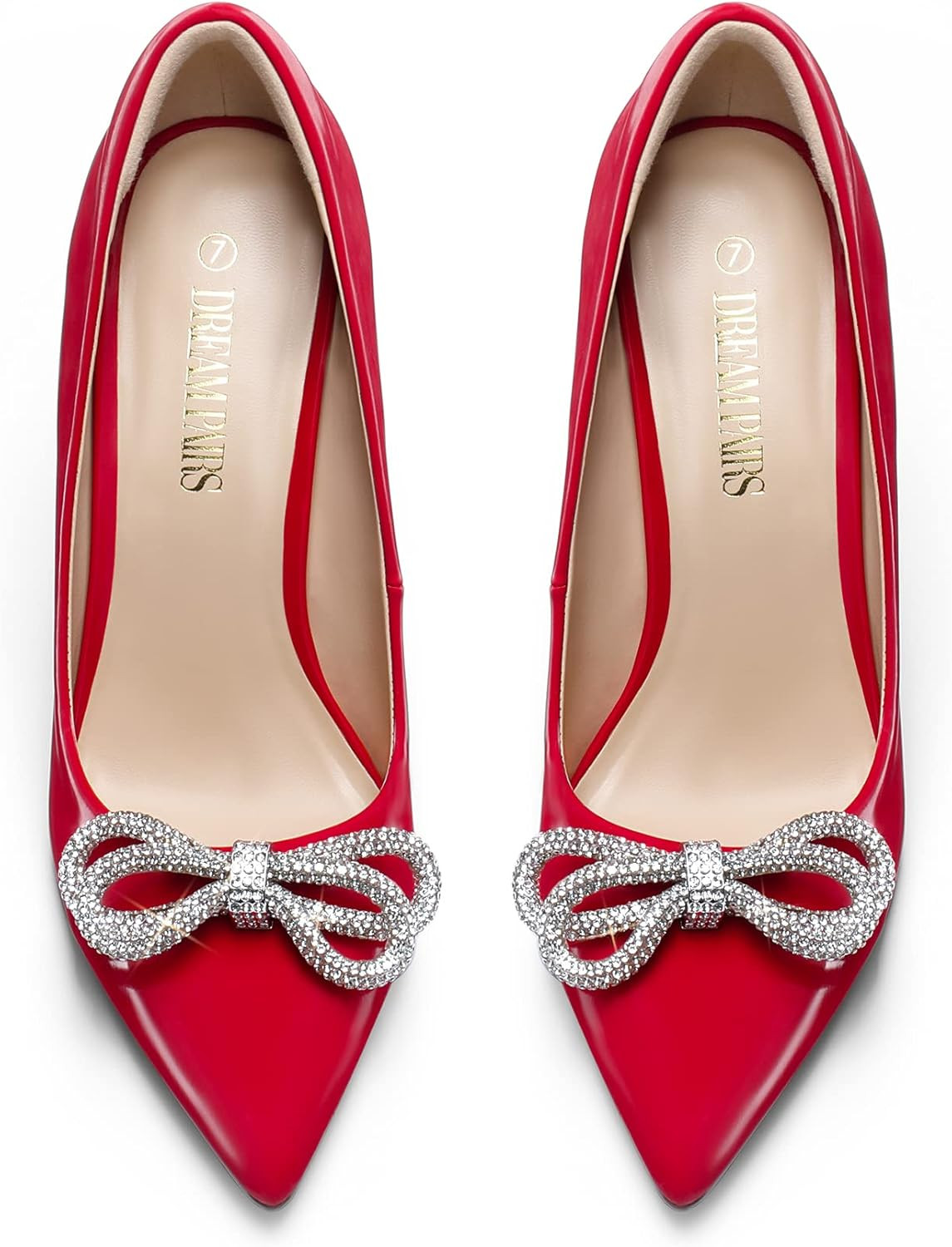 DREAM PAIRS Women's High Heels for Women Classic Pointed Closed Toe Heels Sexy Sparkly Rhinestone... | Amazon (US)