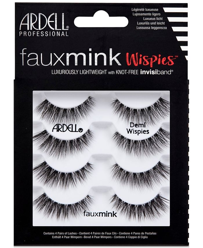 Ardell Faux Mink Lashes -Demi Wispies 4-Pack & Reviews - Shop All Brands - Beauty - Macy's | Macys (US)
