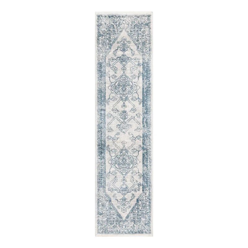 Alabama Oriental Area Rug in Gray/Blue | Wayfair North America