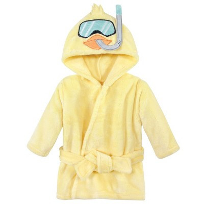 Hudson Baby Unisex Baby Plush Pool and Beach Robe Cover-ups, Scuba Duck, 6-12 Months | Target