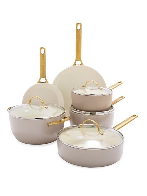 GreenPan Reserve Ceramic Nonstick 10-Piece Cookware Set | Saks Fifth Avenue