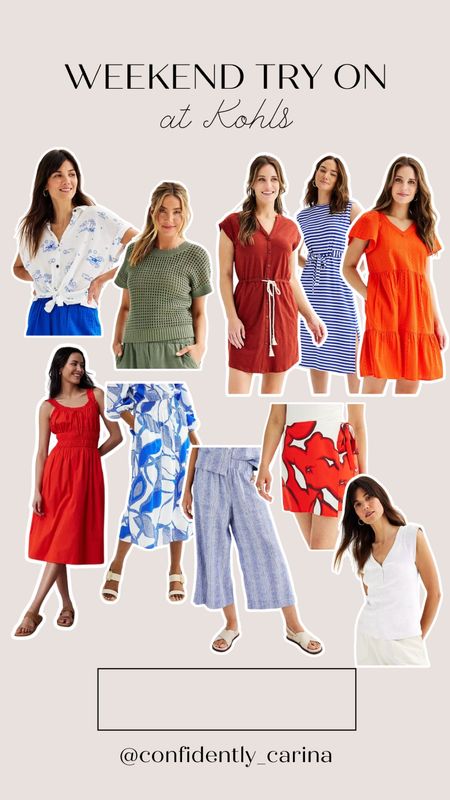 Sharing the pieces from my weekend try on at Kohls! Lots of shades of red and blue and all of the summer vibes☀️

Midsize fashion, midsize outfit inspo, mom outfits, summer fashion, summer outfit inspo

#LTKSaleAlert #LTKStyleTip #LTKMidsize