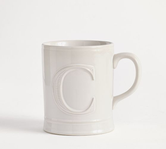 Embossed Alphabet Mug | Pottery Barn (US)