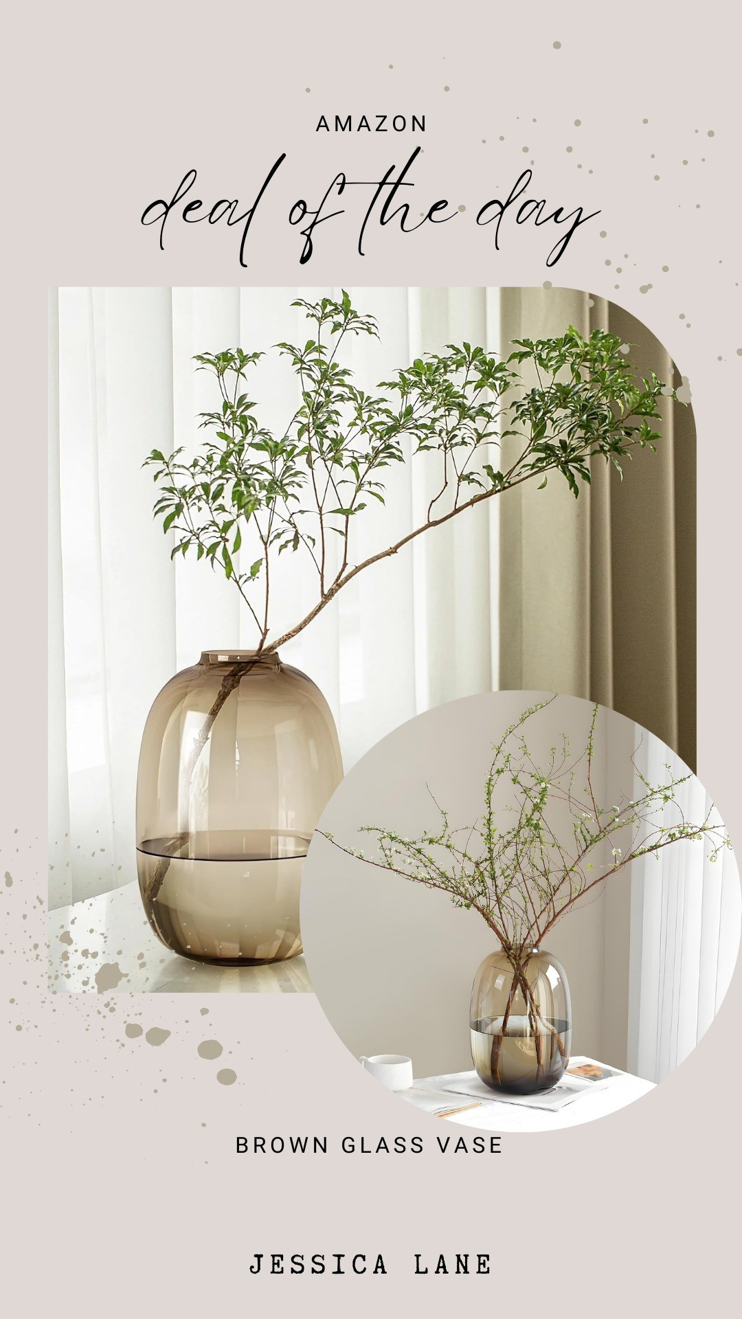 A brown glass vase with rich tone and subtle texture—an easy decor piece that works year-round.#AmazonHome #AmazonFinds

#LTKSeasonal #LTKSaleAlert #LTKHome