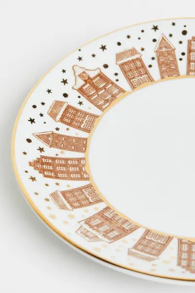 Medium-sized Porcelain Plate | H&M (US + CA)