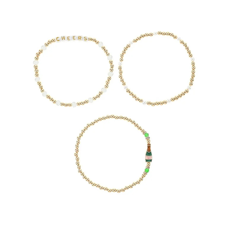 Packed Party Cheers Beaded Holiday Bracelet Set | Walmart (US)