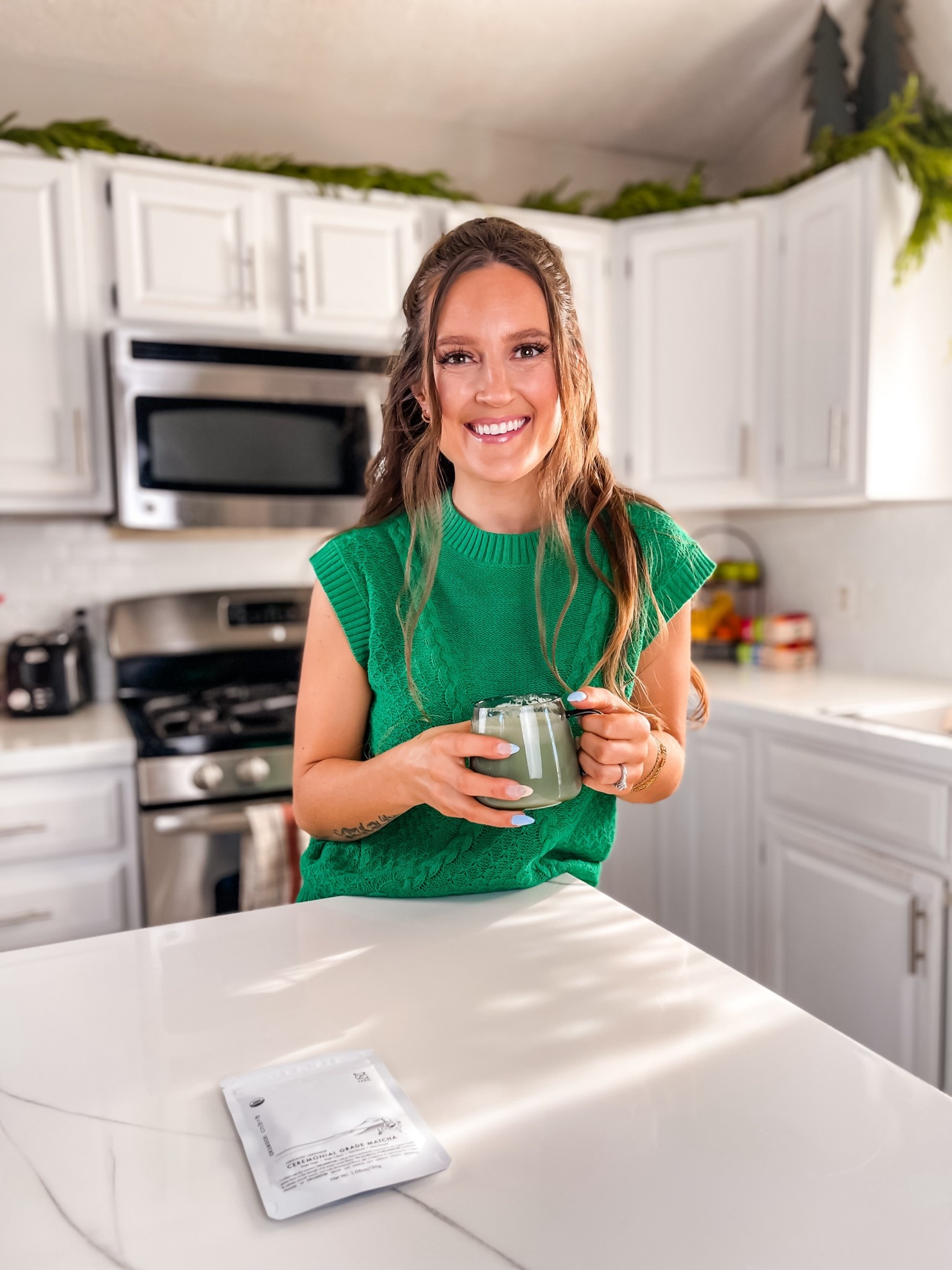 Taking time to relax and enjoy a matcha latte 

#LTKdayinmylife #LTKselfcare