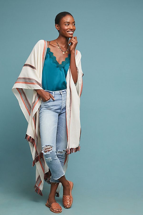 Thelma Striped Kimono | Anthropologie (US)