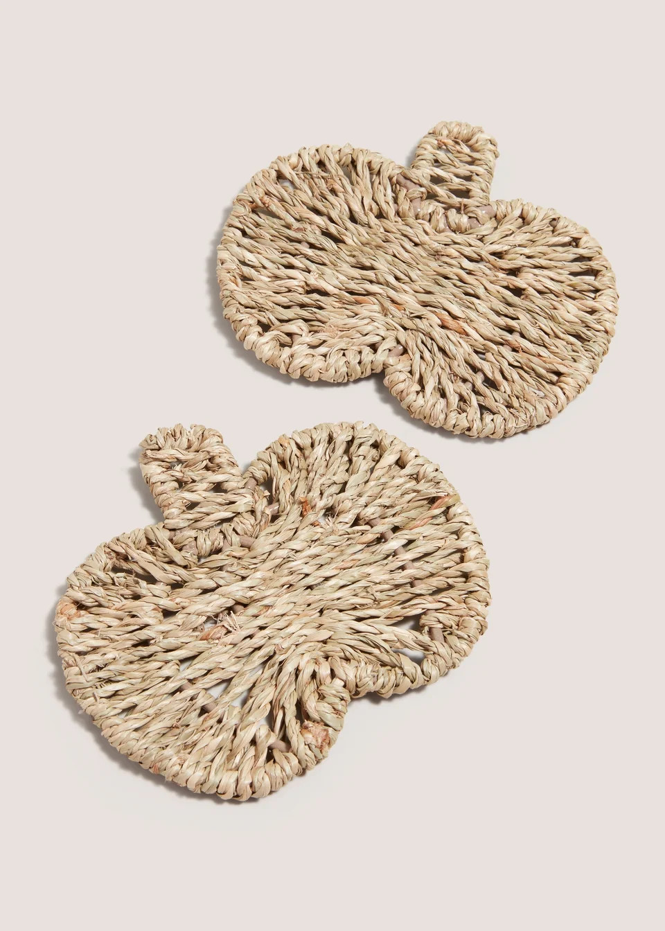 2 pack Pumpkin Woven Coasters (14.5x13) | Matalan (UK)