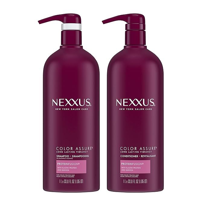 Nexxus Color Assure Shampoo and Conditioner for Color Treated Hair Color Assure Enhance Color Vib... | Amazon (US)