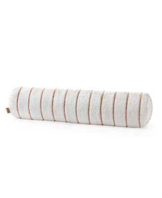Stasia Faux Fur Bolster Decorative Pillow, 36" x 8" | Macy's