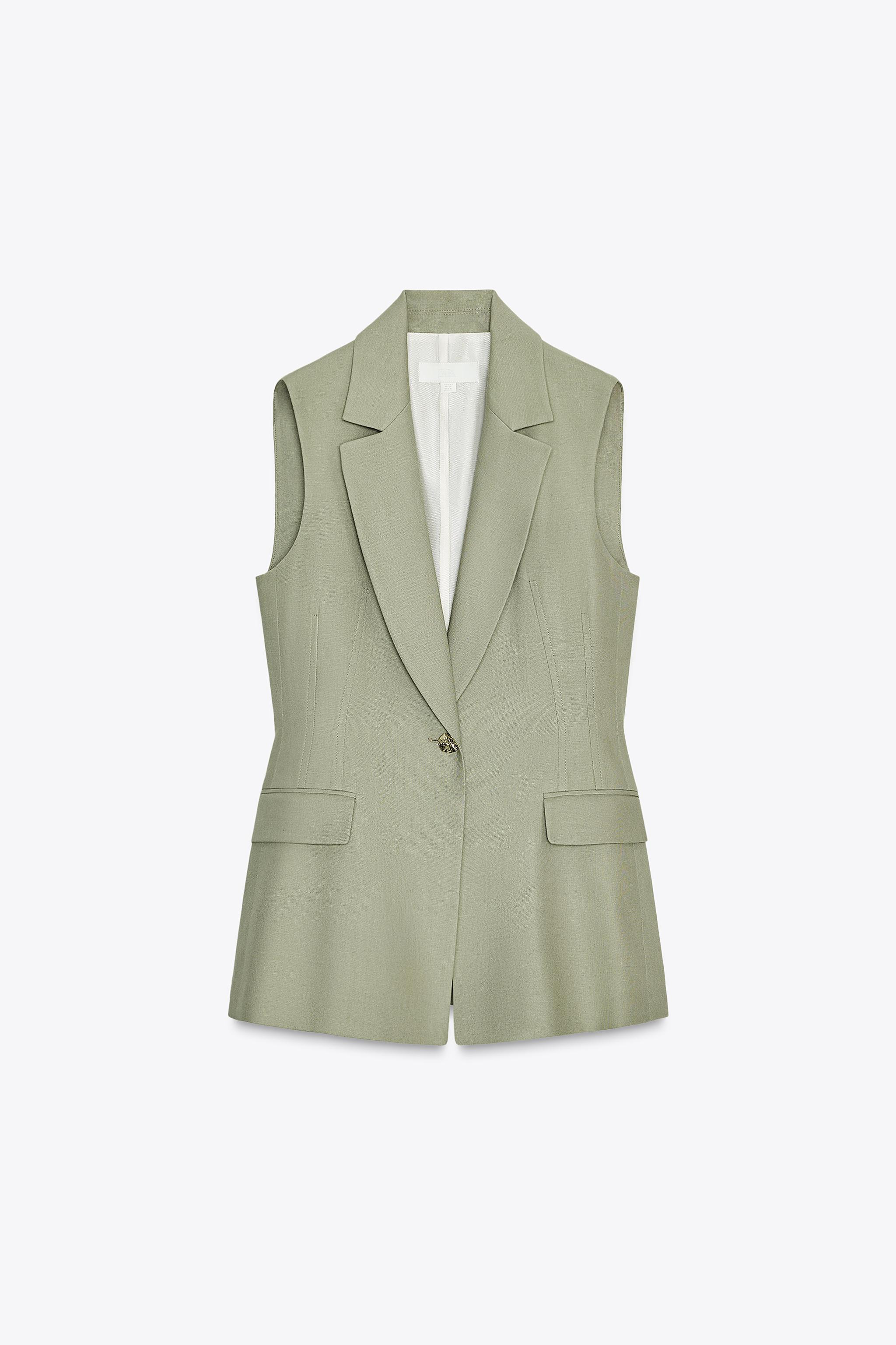 LINEN LONG VEST | Zara US