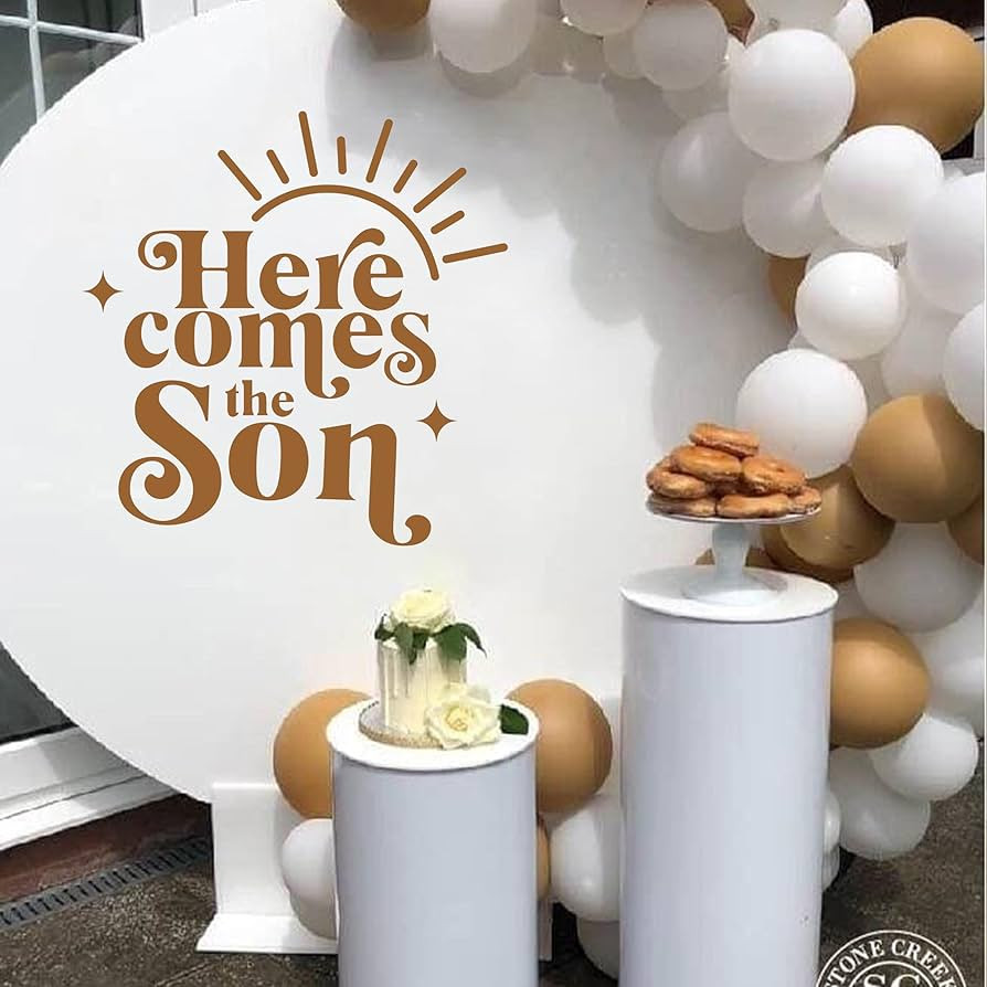 Here Comes The Son/Sun Baby Shower Wall Decor - Boy Baby Shower Decor,It's A Boy, Baby Shower Par... | Amazon (US)