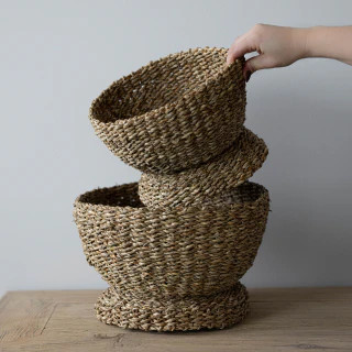 Woven Seagrass Bowl | By Luxe B Co. | luxe bCO