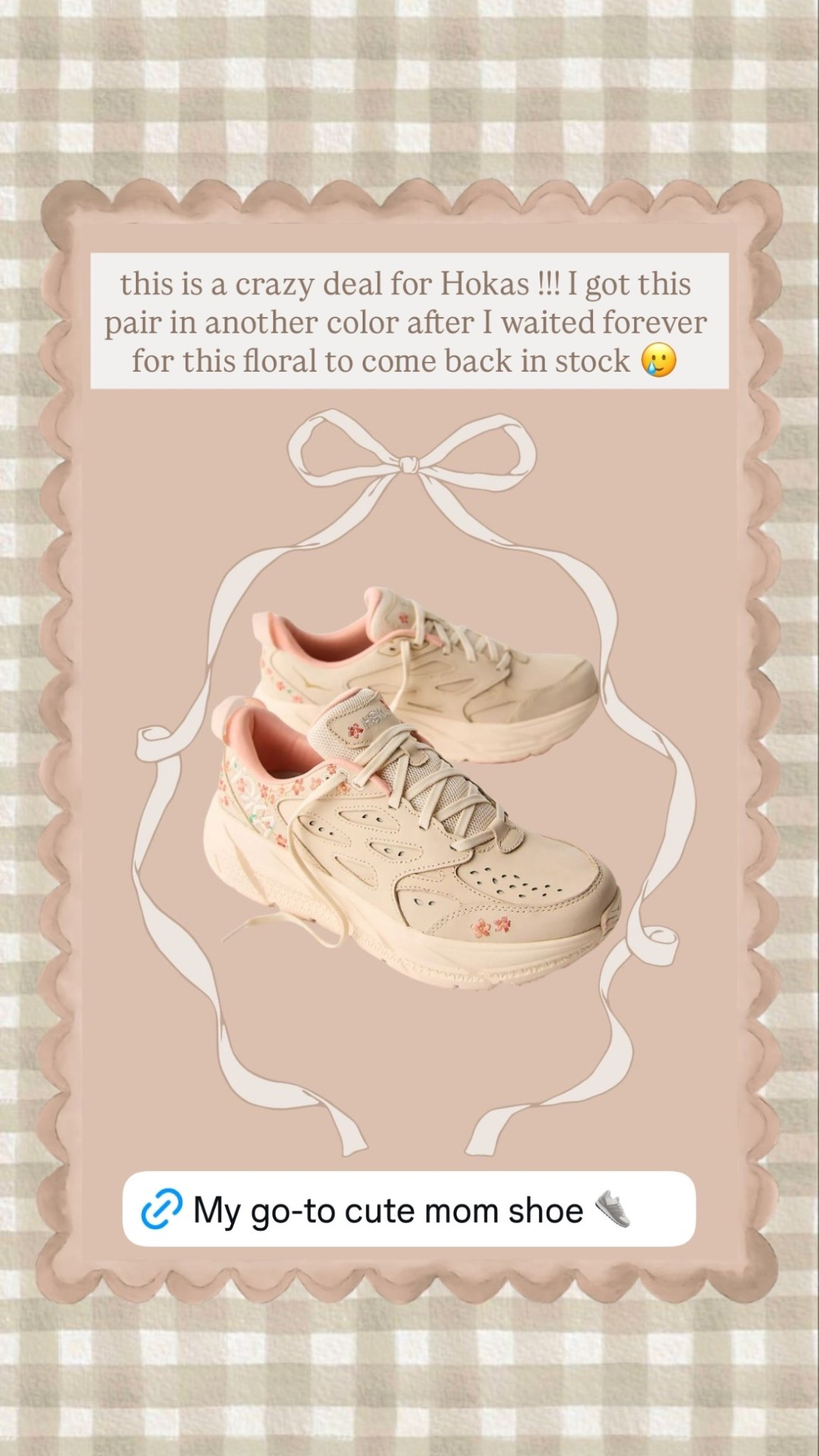 this is a crazy deal for Hokas !!! I got this pair in another color after I waited forever for this floral to come back in stock 🥲