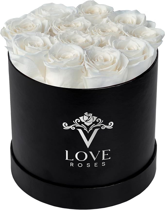 VLove® Forever Preserved Roses in a Box | Real, Long Lasting Roses That Last Over A Year | Handc... | Amazon (US)