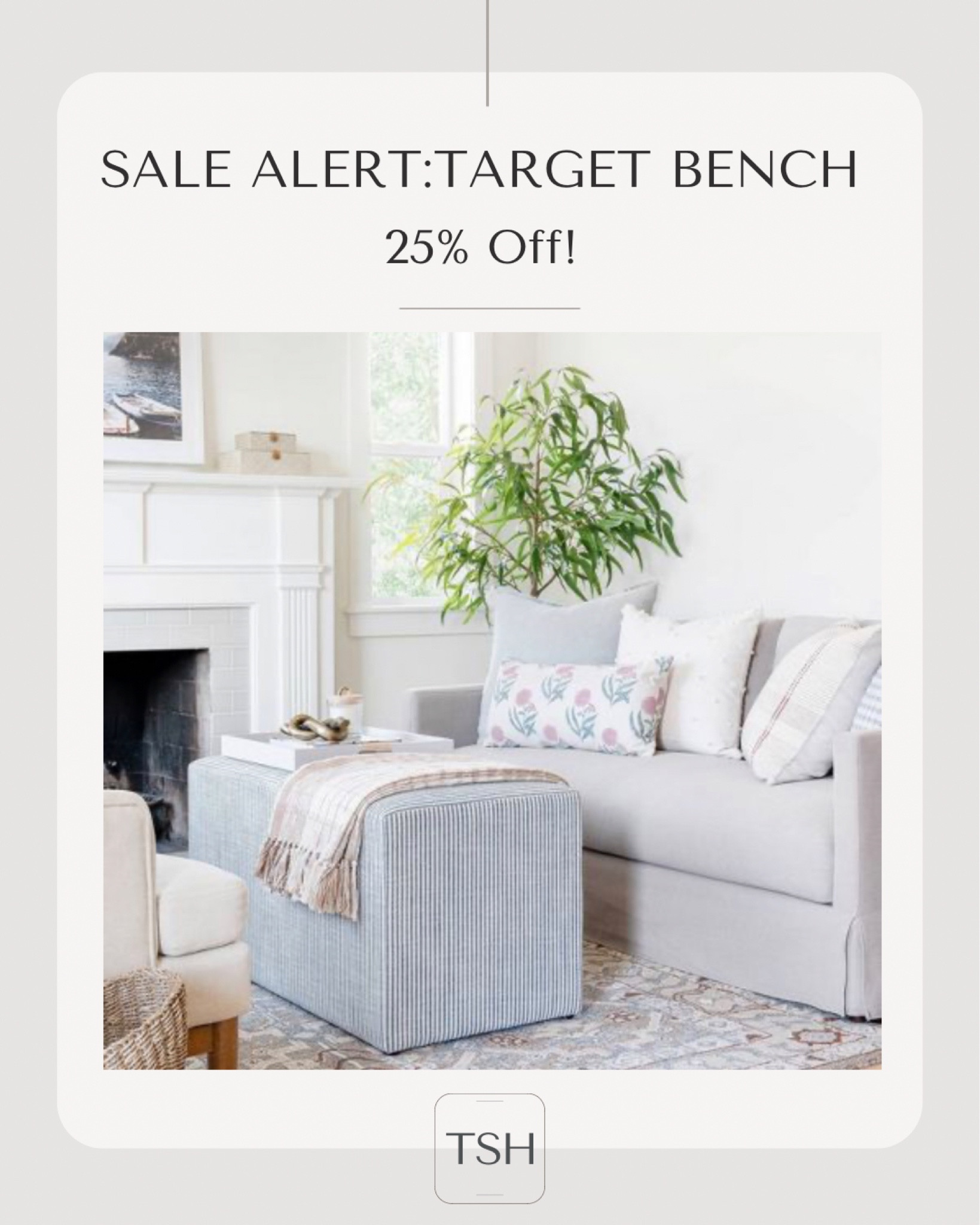 Living room, home decor, Target Studio McGee, upholstered ottoman, upholstered bench

#LTKsalealert #LTKFind #LTKhome