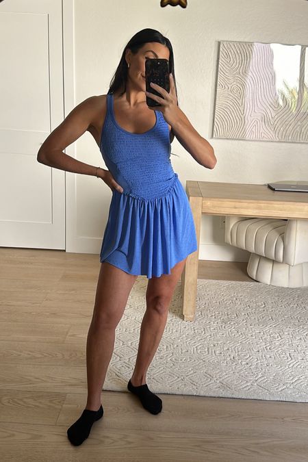 Just got in this free people active dress and I adore this blue! I am wearing a size small. Also linking an Amazon version 

WOMENS romper
Active 
Workout 
Tennis Dress 



#LTKActive #LTKfitness #LTKstyletip