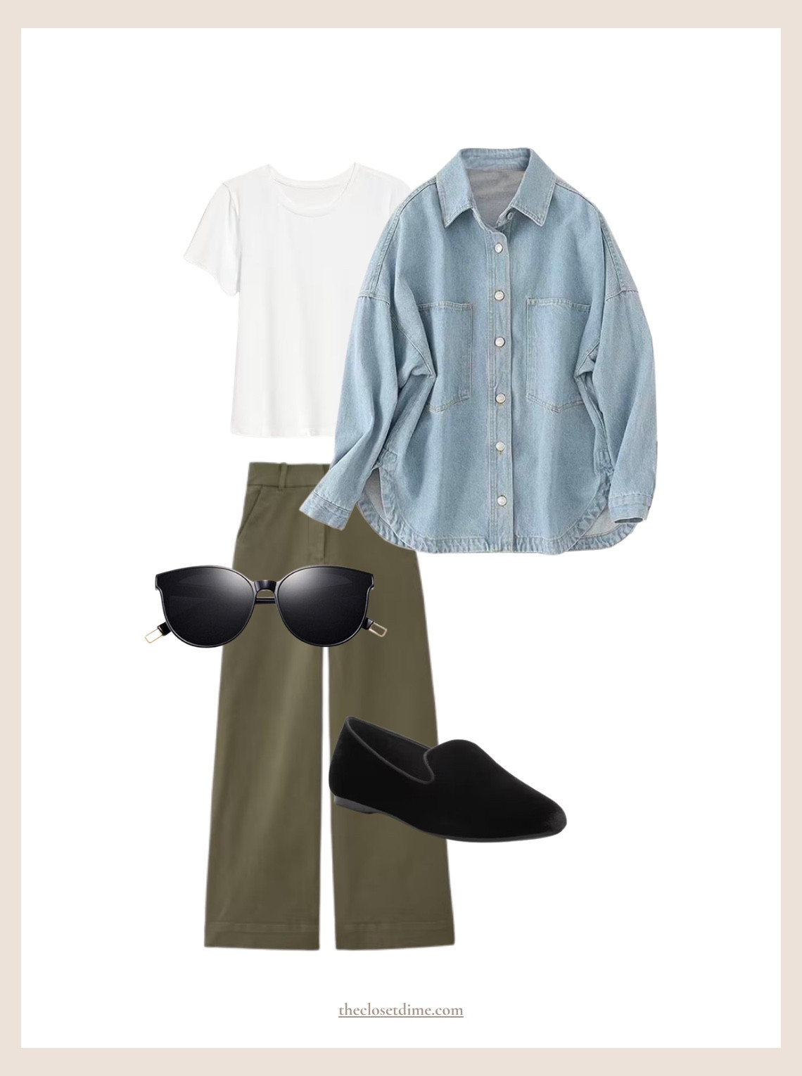 Sunday Stroll Outfit - I received so many compliments on this outfit and it couldn’t be any easier to put together. These olive sailor pants elevate any look!

#LTKMidsize #LTKOver40 #LTKFindsUnder100