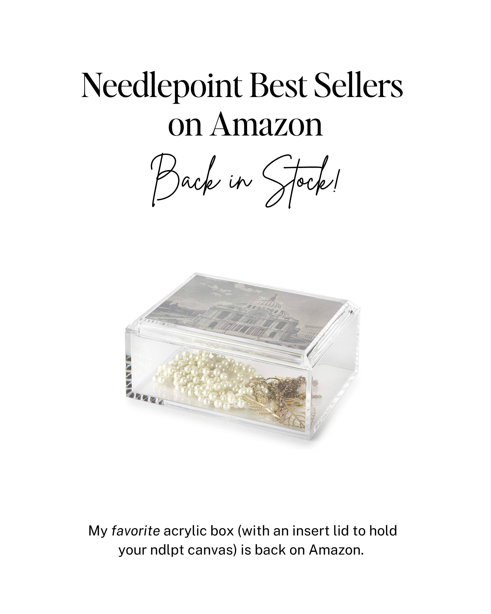 You favorite needlepoint finds and deals are back on Amazon! Snag these before they sell out again. 

These are finally back to their original prices and probably won't last past Prime Days!

#LTKSaleAlert #LTKOver40 #LTKHome