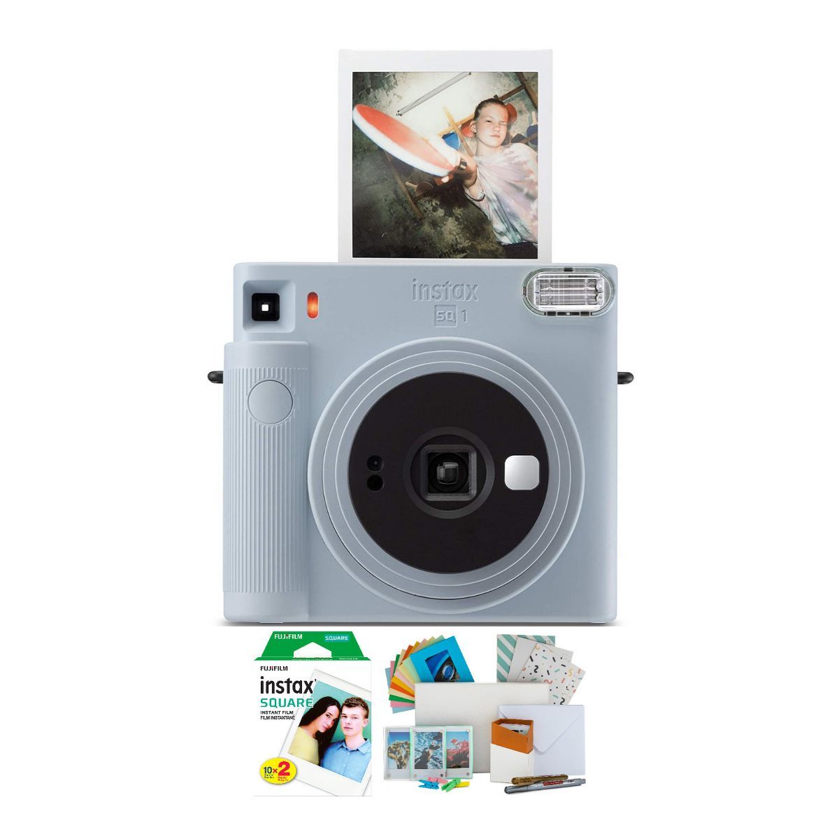 Fujifilm Instax Square SQ1 Instant Camera (Glacier Blue) and Film Bundle | Target