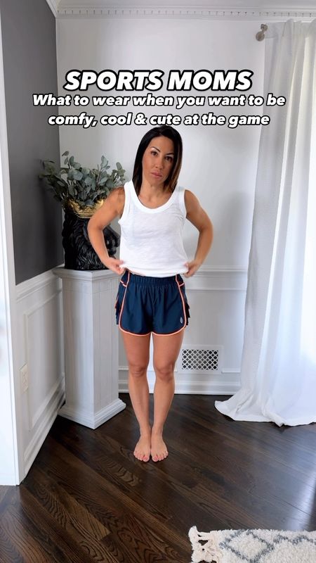 If this dance mom was a sports mom - this is exactly what I’d wear to watch my kids play sports. Cool fabrics, cute and comfy. I’ve been eyeing these shorts up for months and they live up to the hype! And you can get them 15% off and anything else @socialthreads with code TAMMY15 till 6/14! 

Xs in all. Sports mom, sporty outfit, Fp movement, free people, running shorts, white tank, tanks, tank top 

#LTKActive #LTKSaleAlert #LTKFindsUnder50