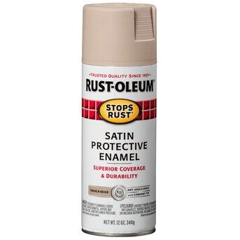 Rust-Oleum Stops Rust Satin French Beige Spray Paint (NET WT. 12-oz) | Lowe's