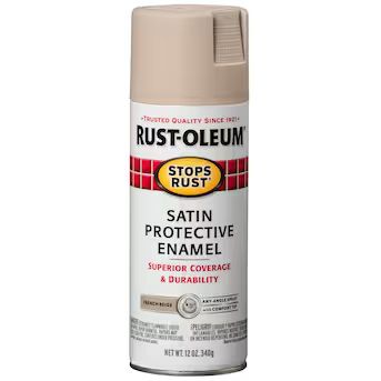 Rust-Oleum Stops Rust Satin French Beige Spray Paint (NET WT. 12-oz) | Lowe's