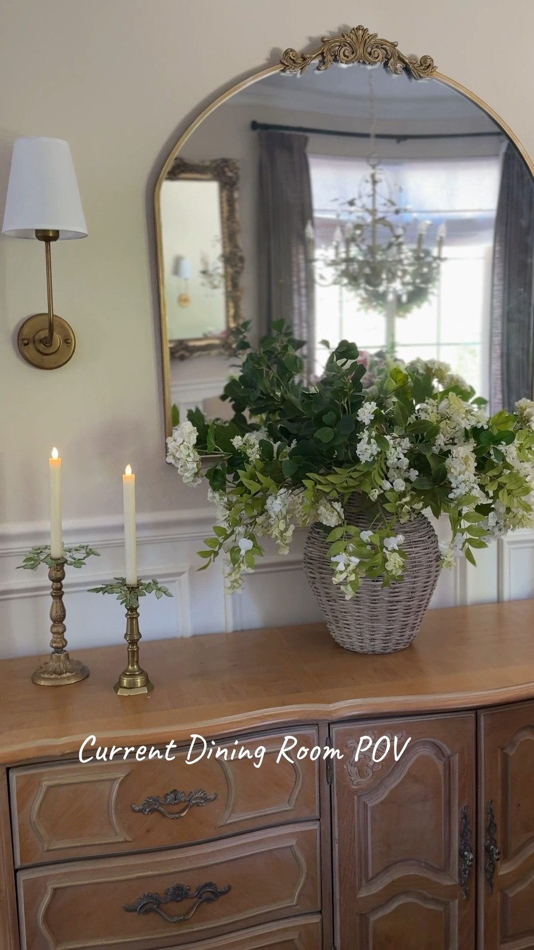 My current DINING ROOM POV

Atop my FBMP dresser that I’m using as a sideboard, I have this large woven willow vase from @mudpiegift holding a bunch of my favorite everyday stems, and candles with the leaf candle cuffs on them. 

Mud Pie Discount Code: JOYFUL15 off of Mud Pie items (including this large vase) 

Dining Room, willow vase, woven vase, faux flowers, real touch faux flowers, gold mirror 

#LTKHome #LTKFindsUnder100 #LTKFindsUnder50