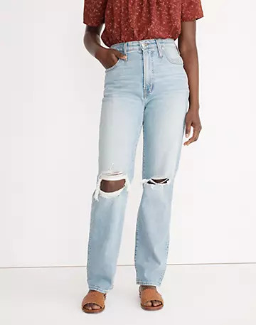 The Curvy Perfect Vintage Jean in Danby Wash: Ripped Edition | Madewell
