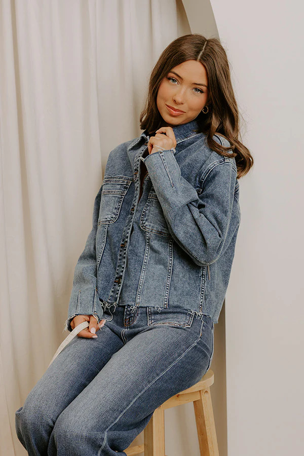 Just USA Hallie Denim Jacket | Impressions Online Boutique