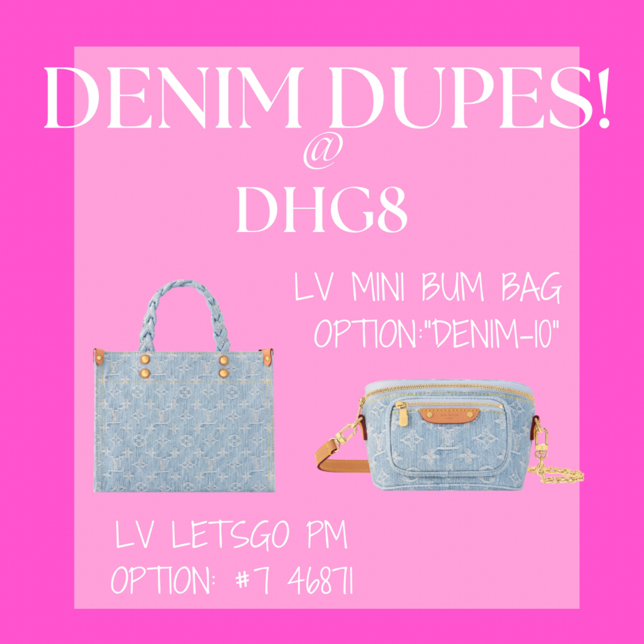 Lv denim bags 

#LTKNYFW #LTKItBag #LTKSeasonal