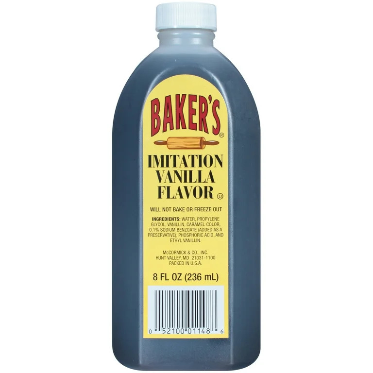 Baker's Kosher Imitation Vanilla Flavor, 8.0 fl oz Bottle | Walmart (US)